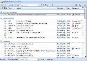 olview Outlook folder view