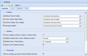 settings Settings screen